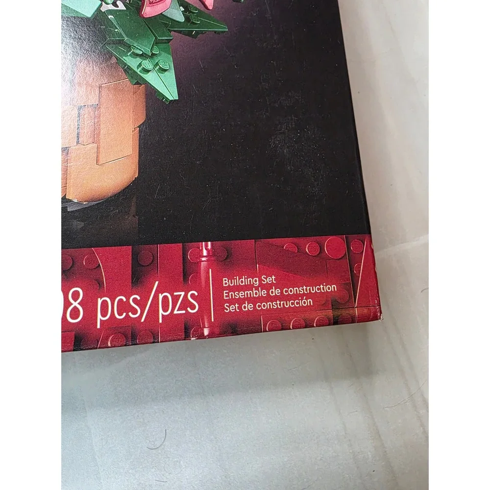 LEGO Icons Botanical Collection Poinsettia 10370‎ Building Set 608 Pieces New F1